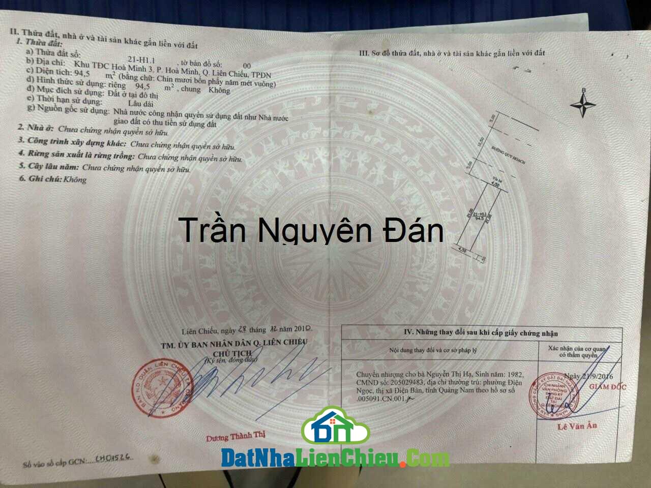 Đất Mặt Tiền đường 10,5m – Trần Nguyên Đán, Giá Rẻ, Tháng 02/2024