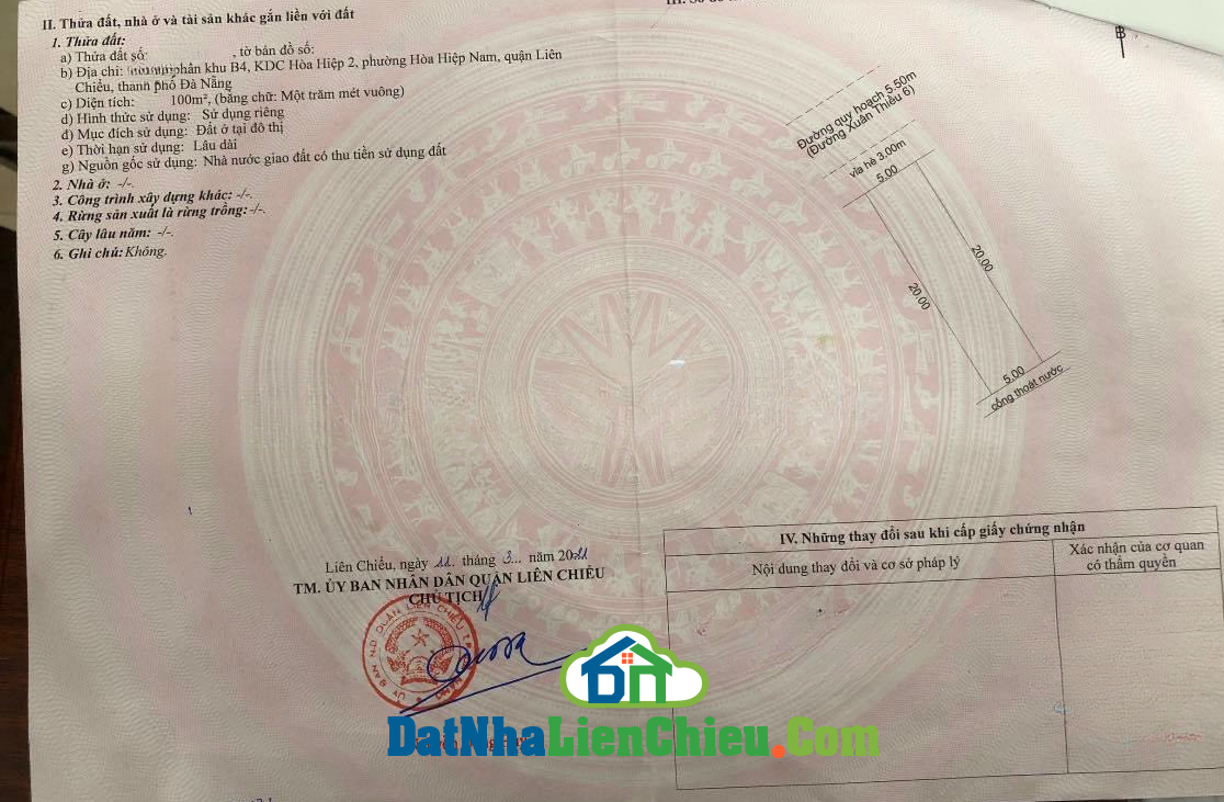 Bán Gác đúc – mặt tiền Xuân Thiều 6 – Liên Chiểu – Đà Nẵng.