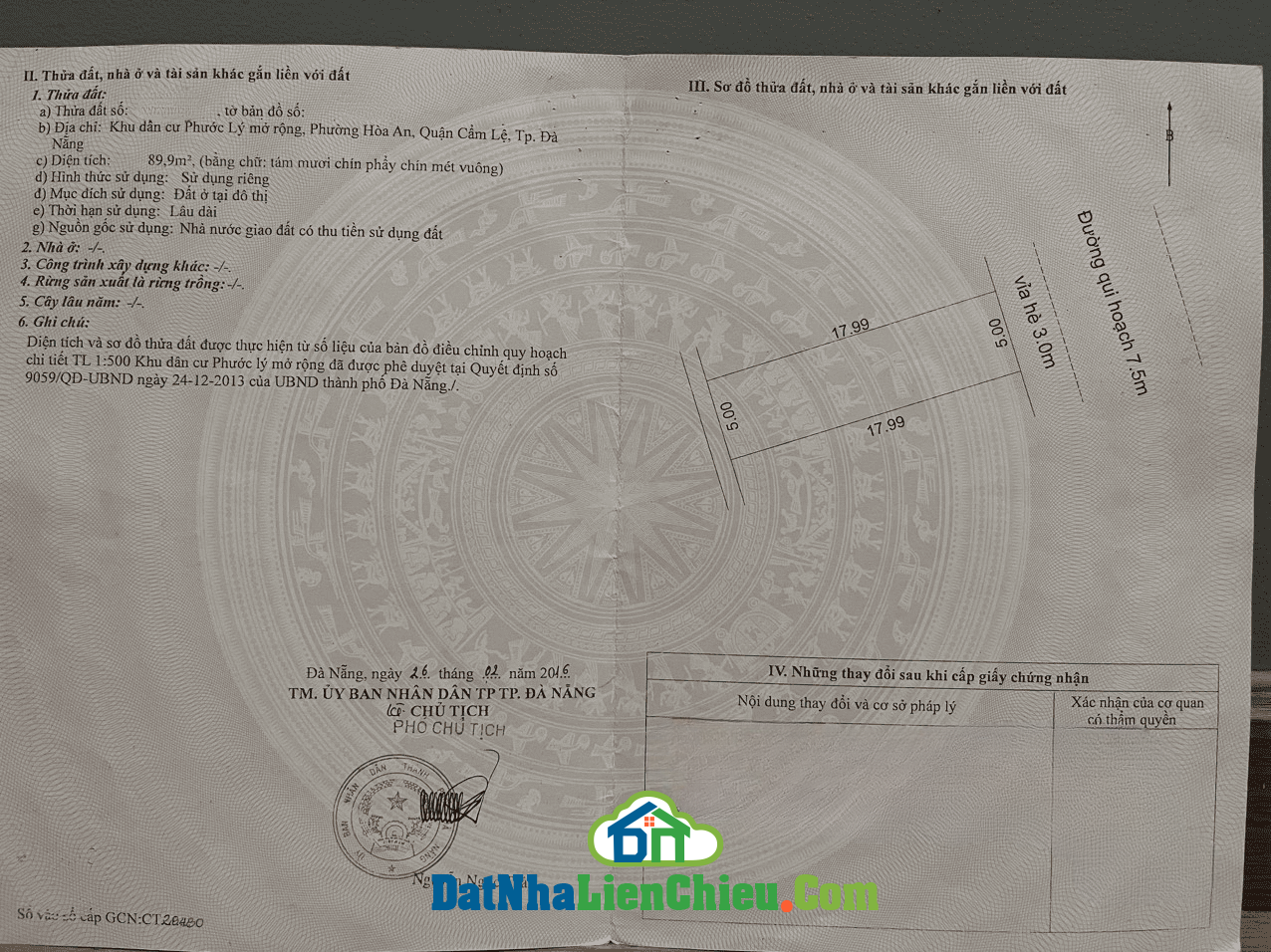 Bán đất đường 7,5m Bùi Giáng – Hoà An – Cẩm Lệ- Giá tốt T03/2024