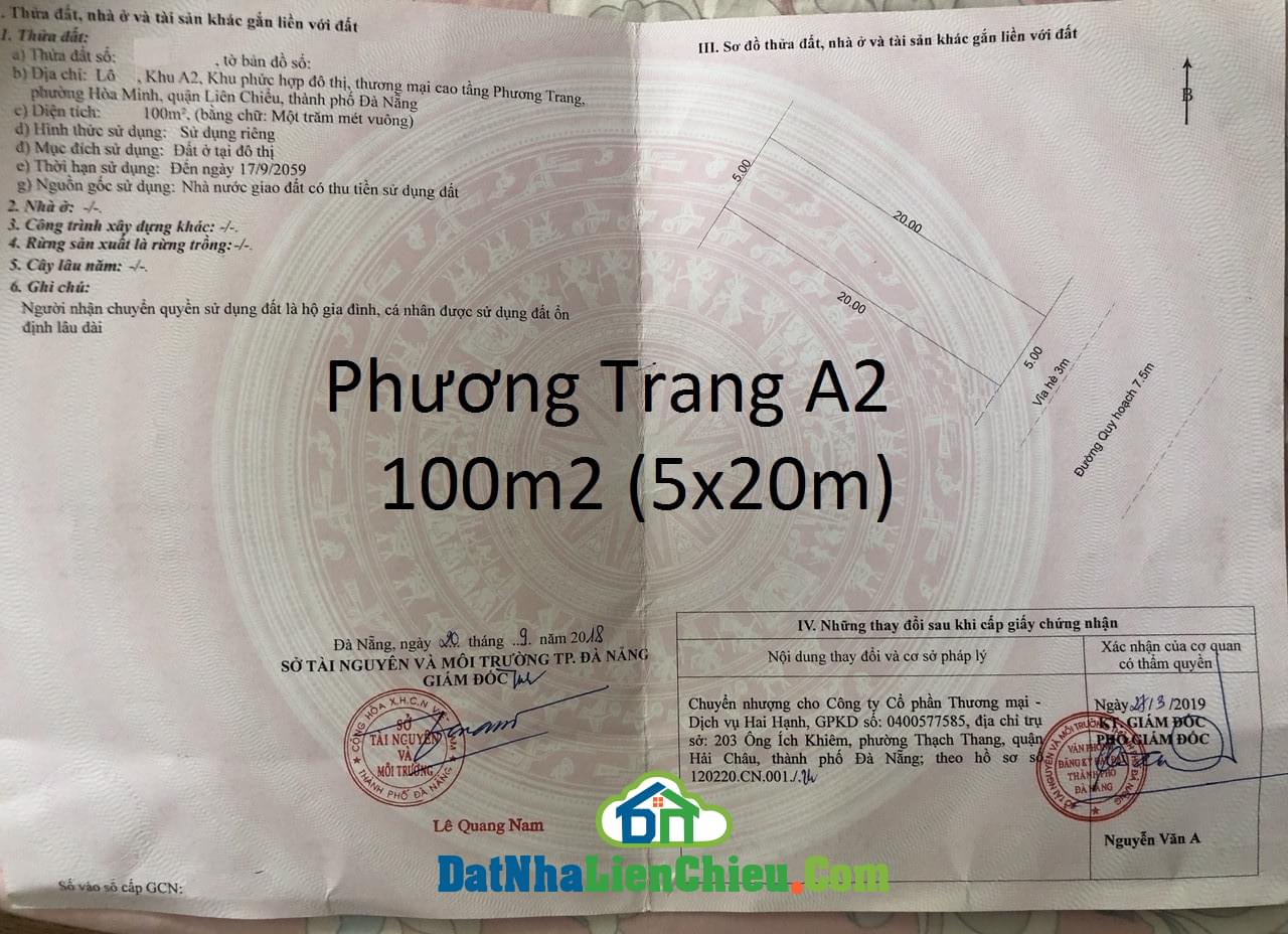 Bán đất đường Trần Minh Tông, Quận Liên Chiểu, Sát biển, Giá Rẻ