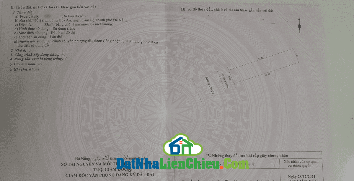 – Bán Đất MT đường Tôn Đản – GIÁ RẺ!!! Gần vị trí Ngã Ba