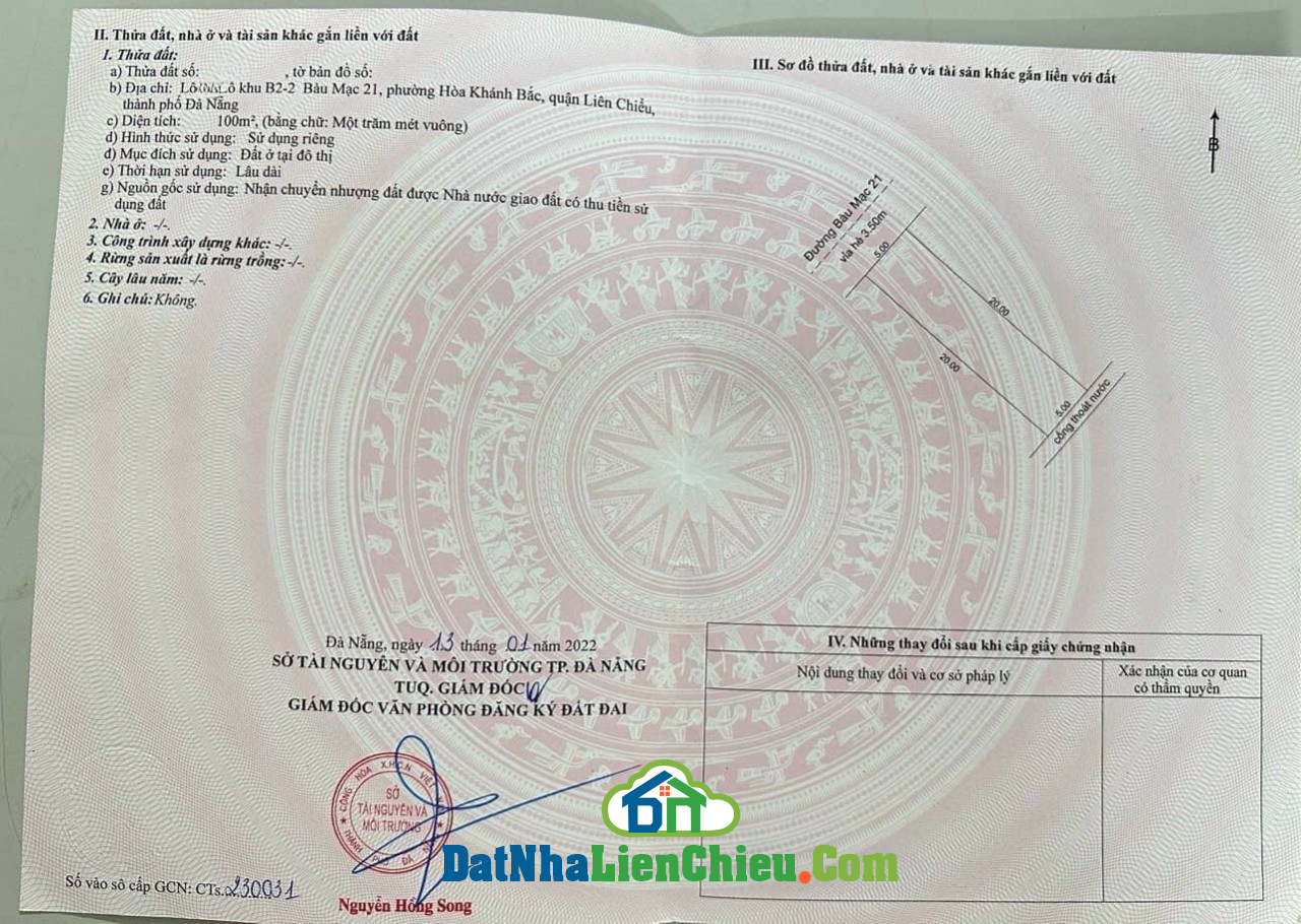 Bán đất đường Bàu Mạc 21, Khu Pandora, Giá Rẻ 2024