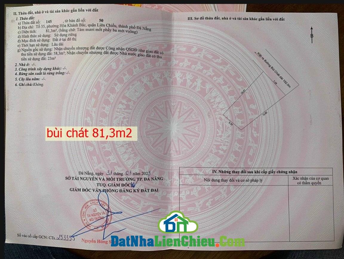 Bán 2 lô liền kề kiệt Bùi Chát Giá siêu rẻ tháng 3/2024