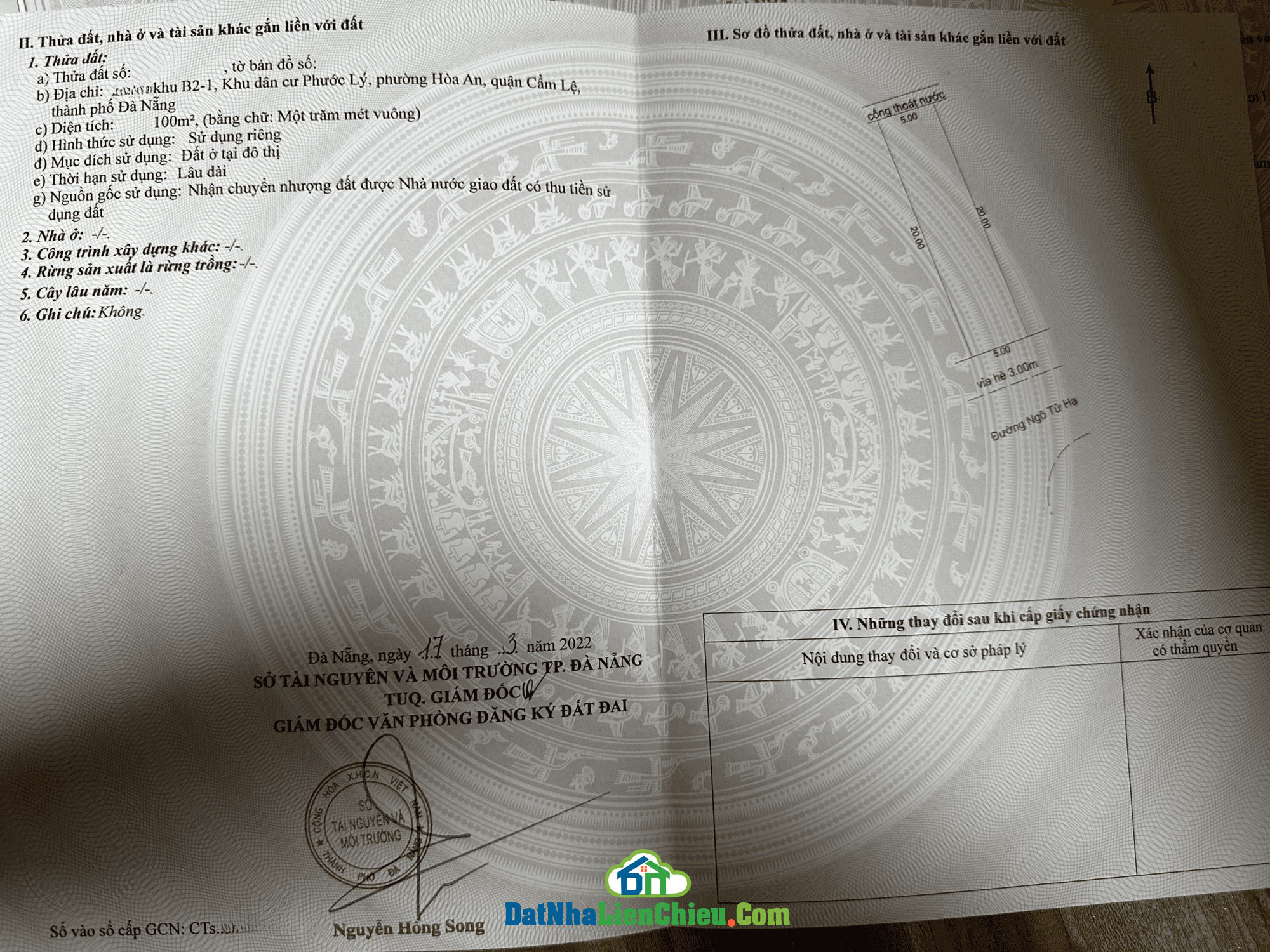 Bán Nhà cấp 4 Mặt tiền Ngô Tử Hạ-Hoà An- Cẩm Lệ – Giá siêu tốt T04-2024