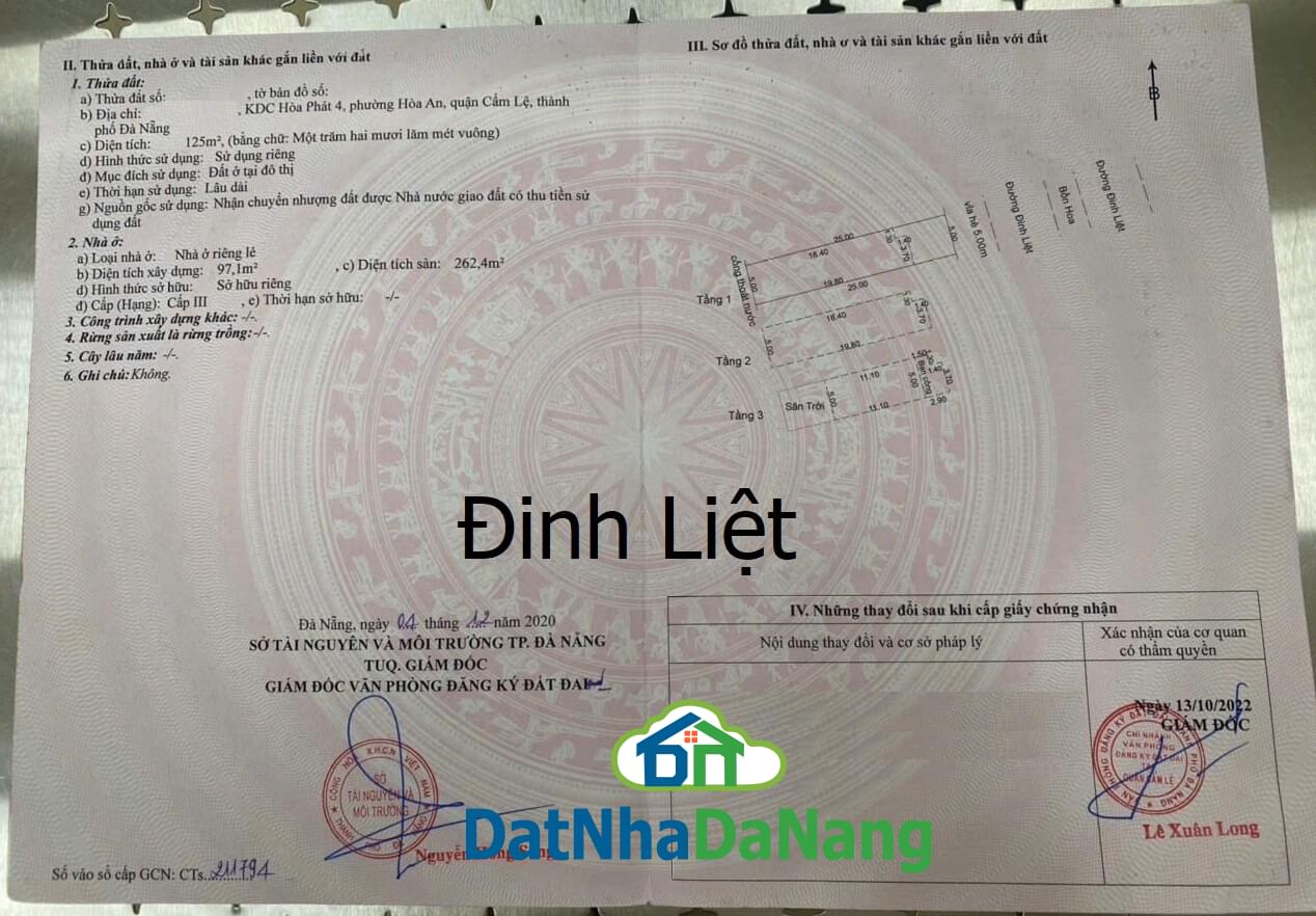 Bán Nhà 3 Tầng, Đường Đinh Liệt, Sát Cổng Sau Bến Xe Đà Nẵng, Giá SIÊU RẺ 2024