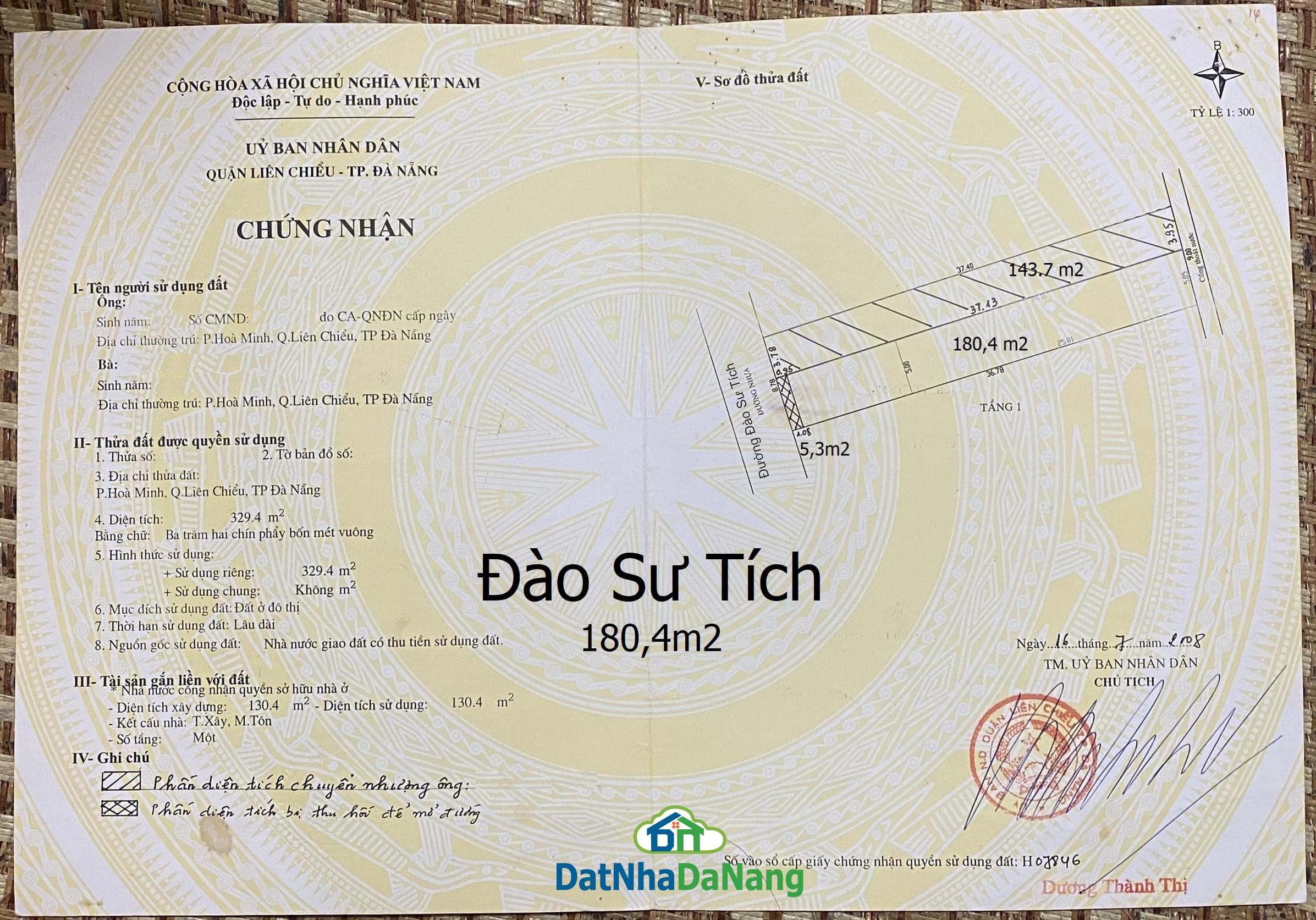 Bán Đất, Tặng Nhà, đường Đào Sư Tích, Gần đường Hoàng Văn Thái, Vị Trí Đẹp, Giá RẺ 2024
