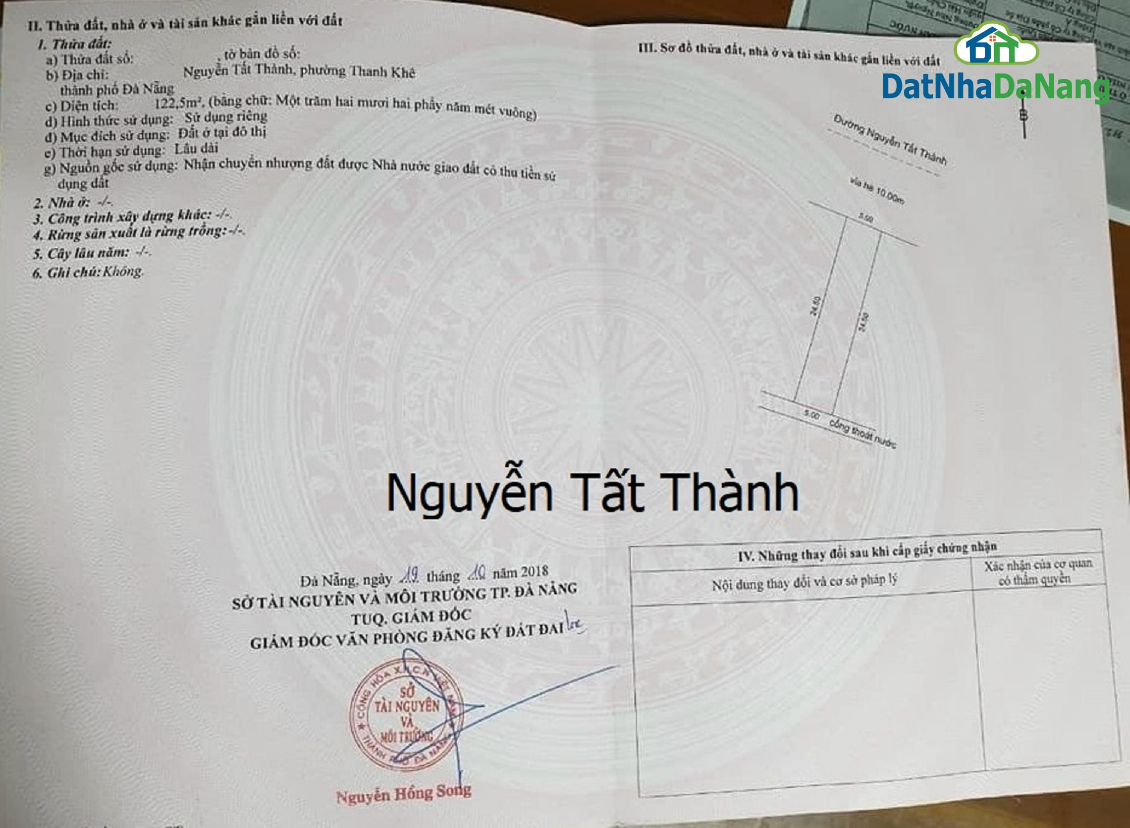 Bán Đất đường Nguyễn Tất Thành, View Biển, Phường Thanh Khê, Giá Rẻ T7/2025